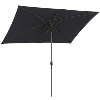 6.5X10 FT Rectangular Patio Umbrella with Crank, Tilt, Polyester UV-Resistant Without base