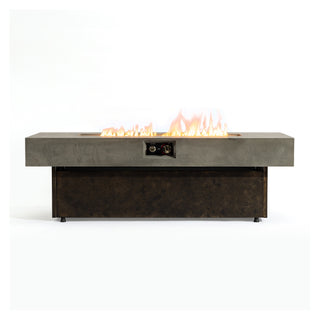 Tabletop Propane Fire Pits, 55 x 23 in, 50,000 BTU outdoor firepit table, Suitable for Outdoor, Patio, Balcony, three height options