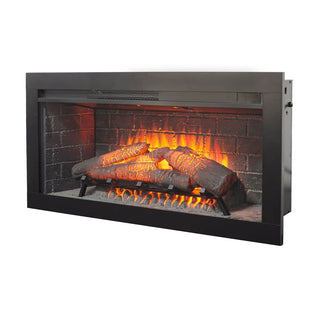 42-Inch Infrared Electric Fireplace with Removable Mantel & Insert – Touch Panel Electric Fireplace Heater for Home Decor