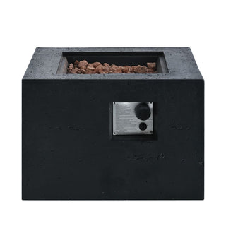 41.9" Outdoor Rectangular Propane Fire Pit – 40,000 BTU MGO Patio Heater with Stainless Burner, Lava Rocks & Waterproof Cover