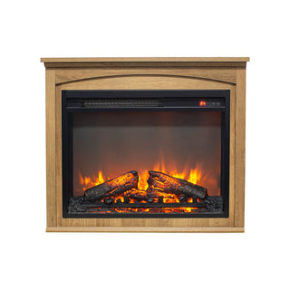 28-Inch TV Media Entertainment Center with Electric Fireplace