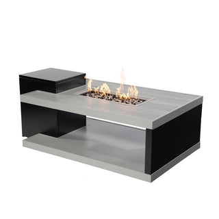Aluminum Convertible Propane Fire Pit Table, 45,000 BTU Outdoor Gas Fire Pit