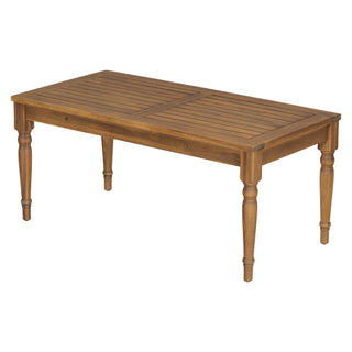 Acacia Classic Outdoor Weather-Resistant Patio Coffee Table – Natural Finish
