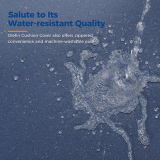 50 Inch All-Weather Aluminum Outdoor Two-Seater Sofa With Thick Cushions And Frame