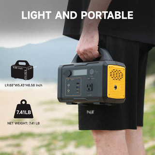 300W/1000W Portable Power Station with 100W/200W Solar Panel for Outdoor Camping, Home Backup & Emergency Use