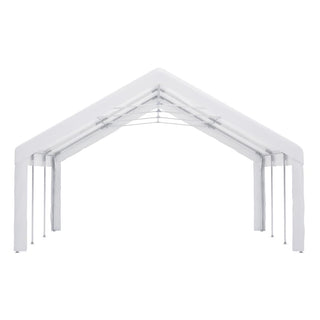 20x20 Ft Heavy-Duty Event Shelter with Removable Sidewalls, Multi-Purpose Outdoor Canopy Tent & Carport for Parties, Weddings