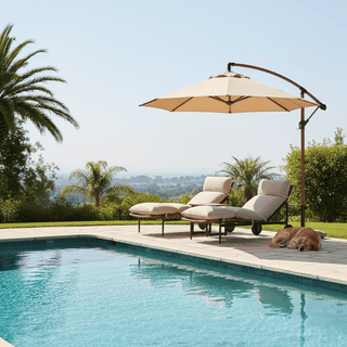 3-Piece Aluminum Rattan Patio Chaise Lounges With Rectangular Table And Light Gray Cushions