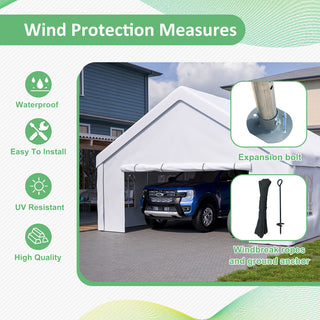 20x20 Ft Heavy-Duty Event Shelter with Removable Sidewalls, Multi-Purpose Outdoor Canopy Tent & Carport for Parties, Weddings
