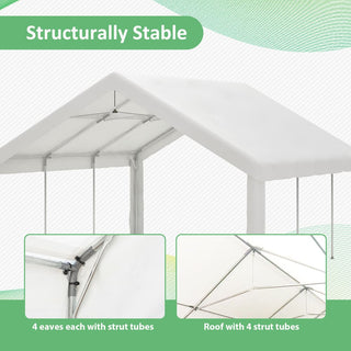 20x20 Ft Heavy-Duty Event Shelter with Removable Sidewalls, Multi-Purpose Outdoor Canopy Tent & Carport for Parties, Weddings