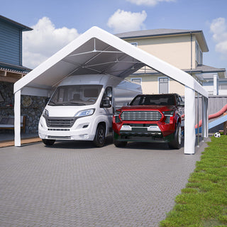 20x20 Ft Heavy-Duty Event Shelter with Removable Sidewalls, Multi-Purpose Outdoor Canopy Tent & Carport for Parties, Weddings