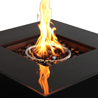 Outdoor Fire Pit for Outdoor Home Garden Backyard Fireplace (30 Inch Steel Black Color)