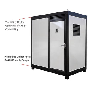 Portable Outdoor Toilet & Shower Cabin – Complete Restroom with Sink, Lighting & Ventilation