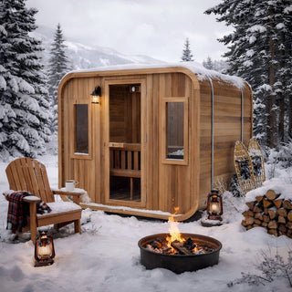 Summit Outdoor Sauna - 6 Person W/ Harvia Spirit 8kW Wi-Fi Heater