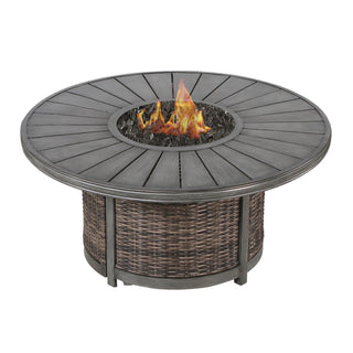 52'' W x 25'' H Propane Outdoor Fire Pit Table, 50,000 BTU Patio Gas Fire Table