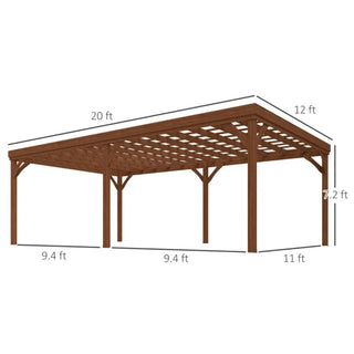 Wooden Outdoor Pergola, Grape Vine Gazebo Shade Structure for Garden, Patio & Backyard Outdoor Living Space