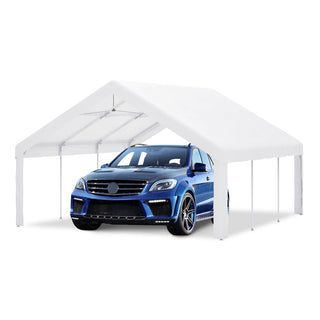 20x20 Ft Heavy-Duty Event Shelter with Removable Sidewalls, Multi-Purpose Outdoor Canopy Tent & Carport for Parties, Weddings