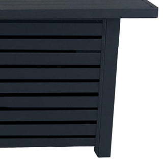 Steel Propane/Natural Gas Outdoor Fire Pit Table with Lid