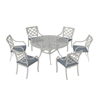 7-Piece Outdoor Dining Set – Patio Table with 6 Chairs for Backyard or Poolside