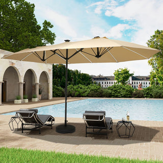 Round Patio Umbrella Base, Heavy-Duty Outdoor Umbrella Stand, Weather-Resistant