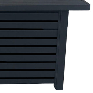 Steel Propane/Natural Gas Outdoor Fire Pit Table with Lid