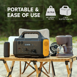 300W/1000W Portable Power Station with 100W/200W Solar Panel for Outdoor Camping, Home Backup & Emergency Use