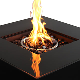 Outdoor Fire Pit for Outdoor Home Garden Backyard Fireplace (30 Inch Steel Black Color)