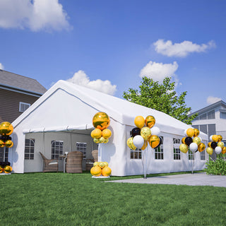 20x32 FT Heavy-Duty Party Tent with Removable Sidewalls & 3 Storage Bags, Outdoor Canopy Gazebo for Carport, Camping, Wedding, BBQ & Commercial Events