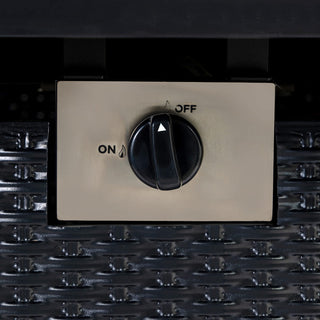 28-inch Iron Square Propane Fire Pit Table