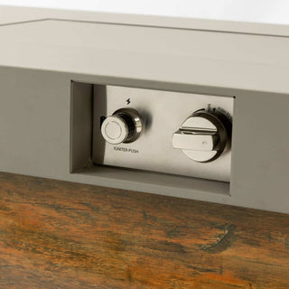 48_inch Iron Fire Pit Table with Wood Grain