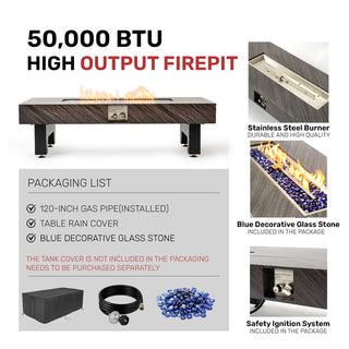 54_inch Iron Fire Pit Table