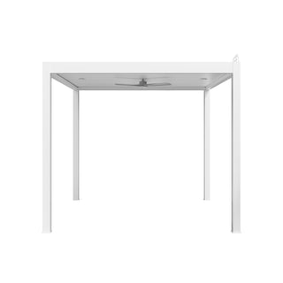 Aluminum Pergola Gazebo with Adjustable Louvered Roof & LED