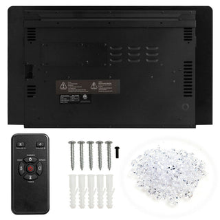 30/36/42/50/60-Inch Recessed Ultra Thin Electric Fireplace Heater with Glass Appearance