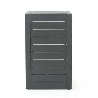 Modern Outdoor C-Shaped Side Table For Patio And Poolside