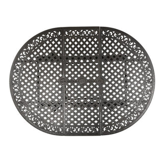 Outdoor Expandable Aluminum Dining Table – Hammered Bronze Finish