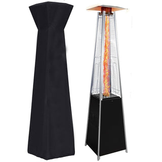 48,000 BTU Outdoor Heaters for Patio Propane with Detachable Wheels, Protective Cover
