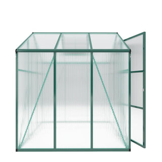 Walk-In Polycarbonate Greenhouse with Raised Base & Anchor Kit – Heavy-Duty Aluminum Greenhouse for Outdoor Backyard, All Seasons
