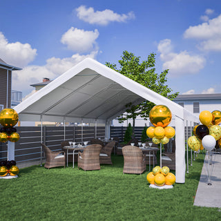 20x32 FT Heavy-Duty Party Tent with Removable Sidewalls & 3 Storage Bags, Outdoor Canopy Gazebo for Carport, Camping, Wedding, BBQ & Commercial Events
