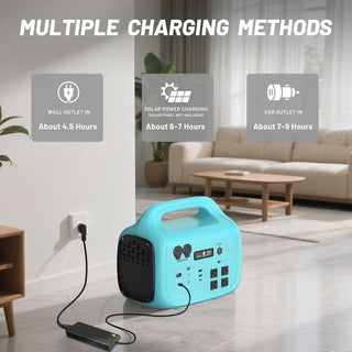 1024Wh Portable Power Station (1000W/1800W) with MPPT Solar Charging, 100W USB-C PD & IPX4 Protection for Camping & Home Backup