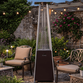 40,000 BTU Propane Quartz Tube Patio Heater with Adjustable Heat & Wheels for Patio, Backyard & Outdoor Gatherings