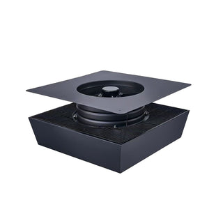 12-Inch Flush-Mount Solar Attic Exhaust Fan, 35W Dual-Power Ventilator with 1200 CFM, 3-Speed Remote & 25°C Auto Start