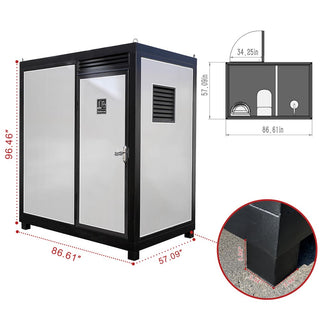 Portable Outdoor Toilet & Shower Cabin – Complete Restroom with Sink, Lighting & Ventilation