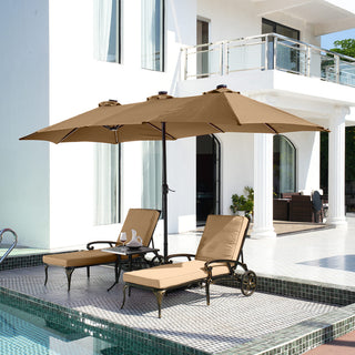 Cast Aluminum Outdoor Chaise Lounge with Removable Beige/Red Cushion