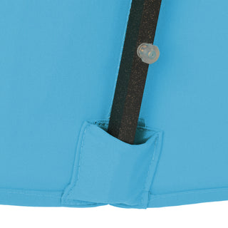 10Ft Outdoor Rectangular Umbrella with 26 Solar-Powered LED Lights, Crank and Tilt