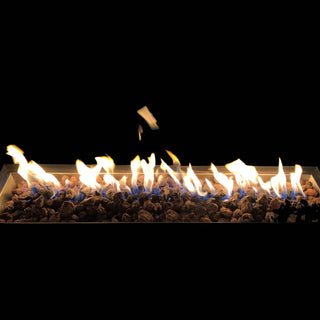 Steel Propane/Natural Gas Outdoor Fire Pit Table with Lid