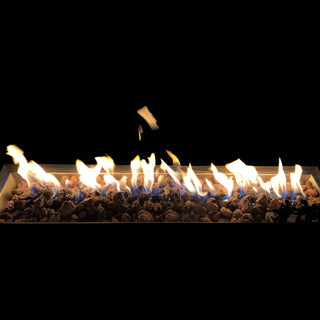 Steel Propane/Natural Gas Outdoor Fire Pit Table with Lid