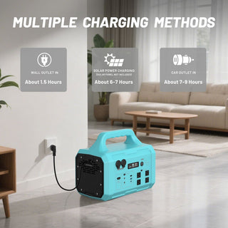 1024Wh Portable Power Station (1000W/1800W) with MPPT Solar Charging, 100W USB-C PD & IPX4 Protection