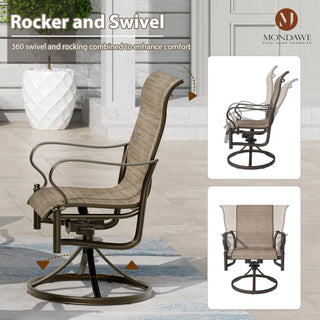 7-Piece Outdoor Patio Oval Dining Table and Chair Set