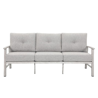 5-Piece Aluminum Outdoor Patio Conversation Set with Washable Cushions