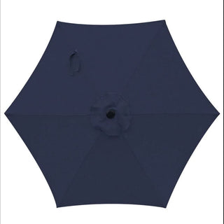 7.5 Ft Black Market Umbrella with Crank Lift & Tilt. UV-Resistant Canopy for Pool, Backyard & Patio Without base