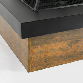 36-inch Iron Fire Pit Table Wood-burning stove